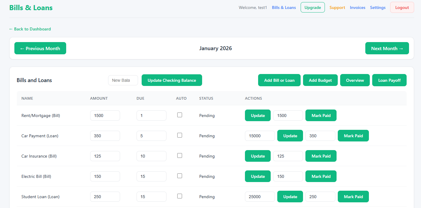 Simple Bills - Screenshot 5 showing product features and functionality