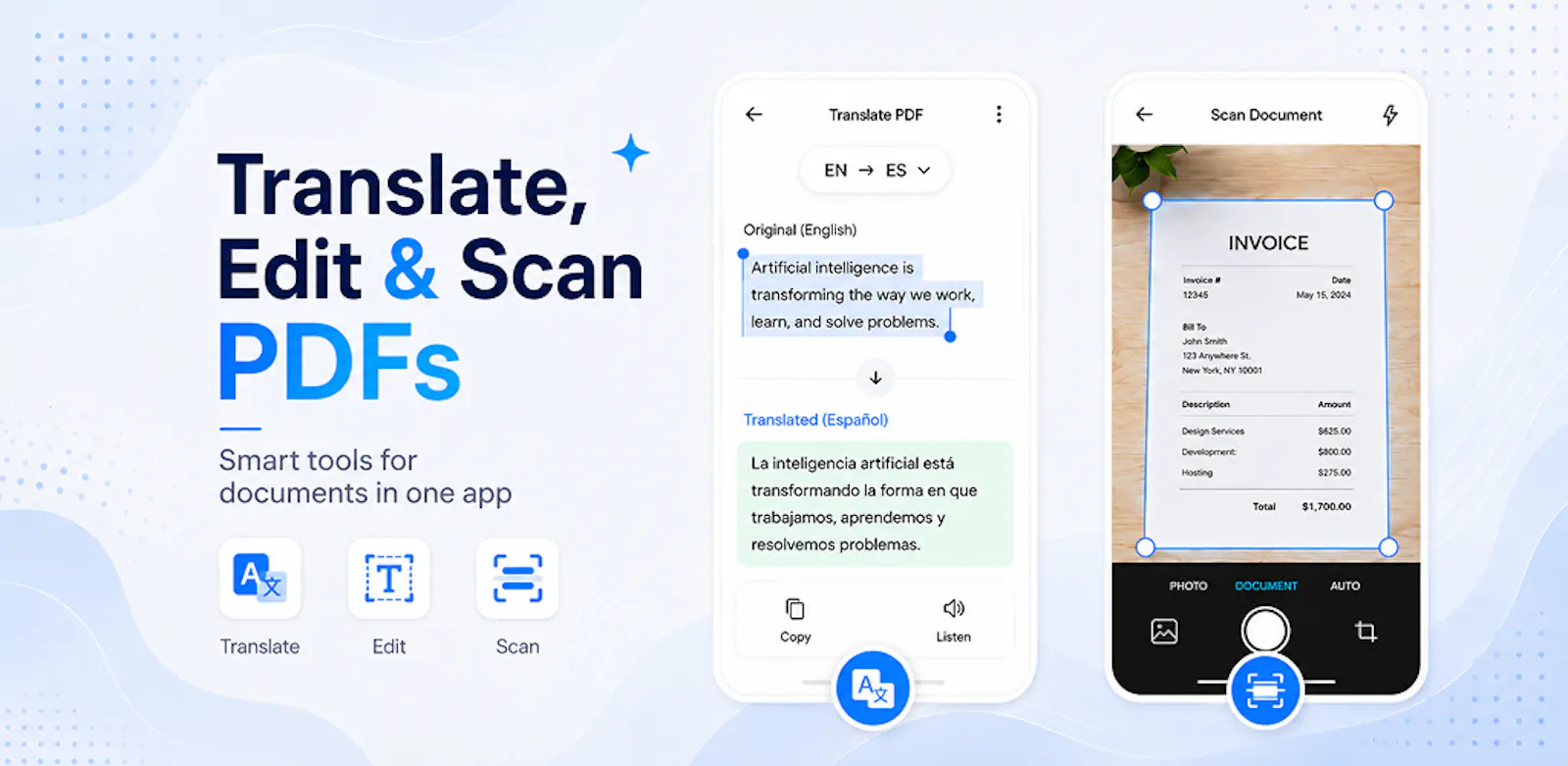 PDF Translator : Edit & Scan   screenshot 1