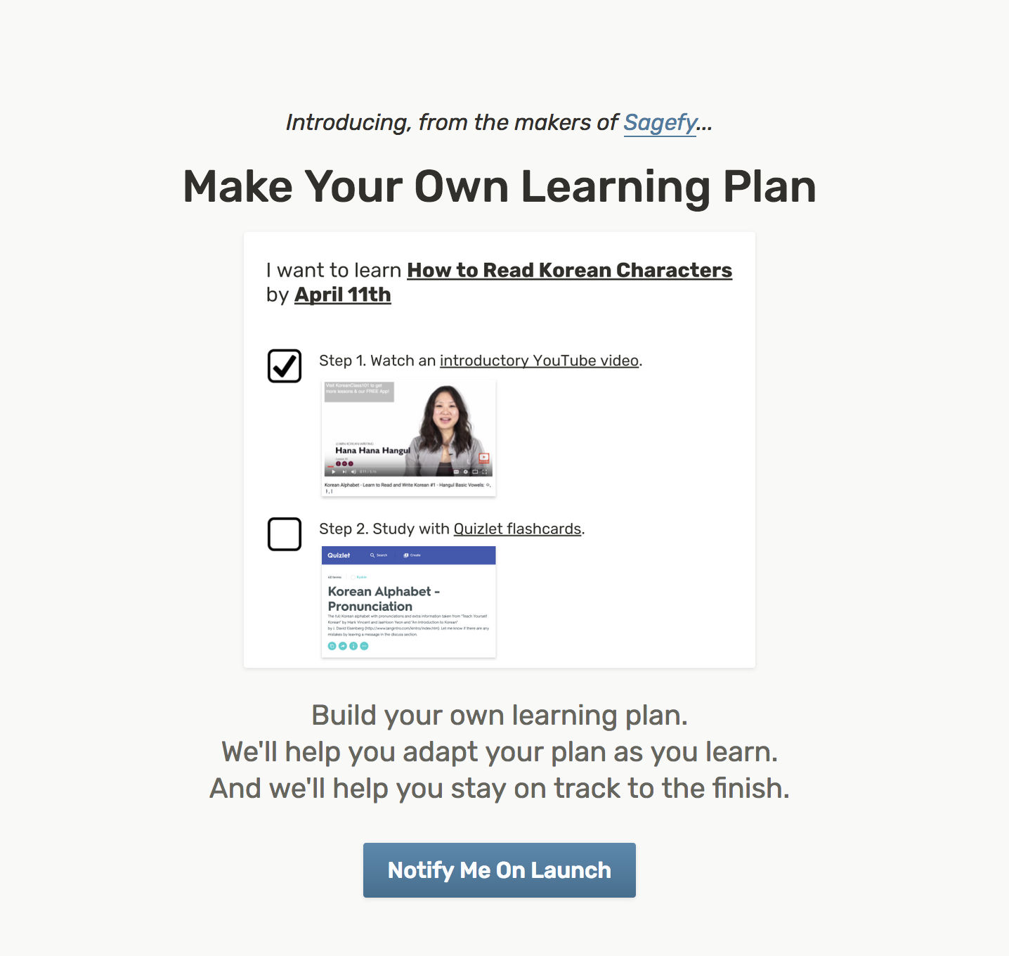 Make Your Own Learning Plan