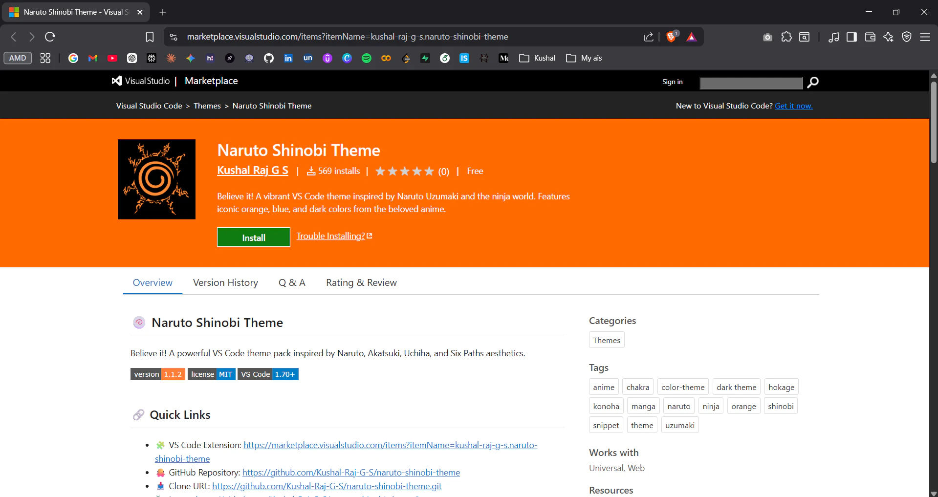 Naruto Shinobi Theme screenshot 1