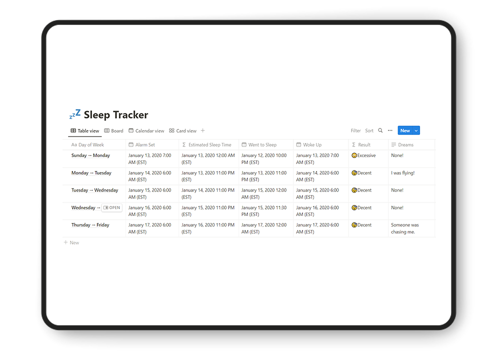 Personal growth | Notion Template gallery image