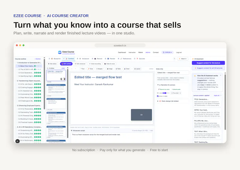 Ezee Course Creator screenshot 2