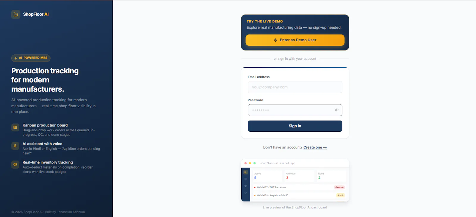 ShopFloor AI screenshot 1