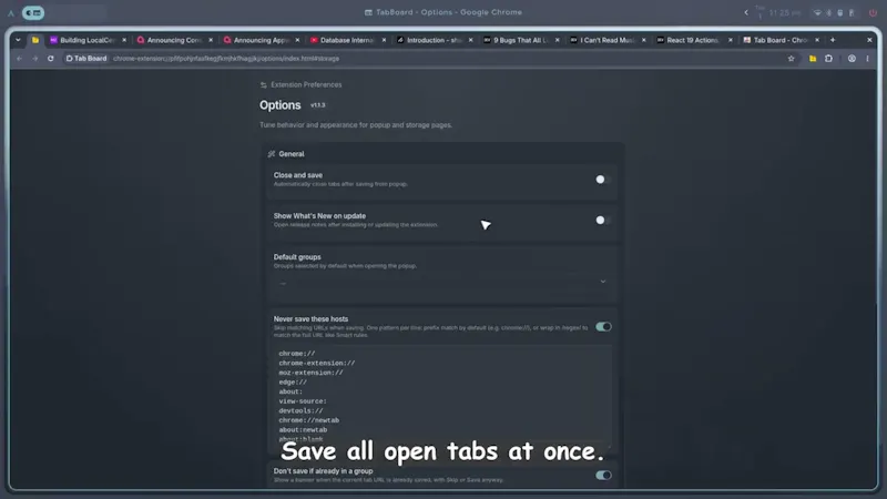 Tab Board screenshot 1 (video preview)