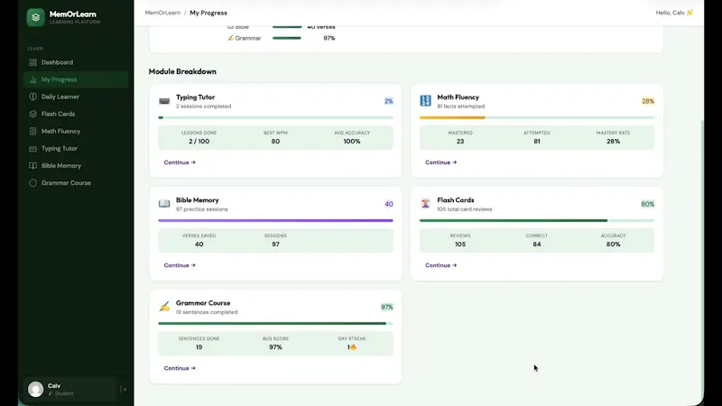 MemOrLearn screenshot 1 (video preview)