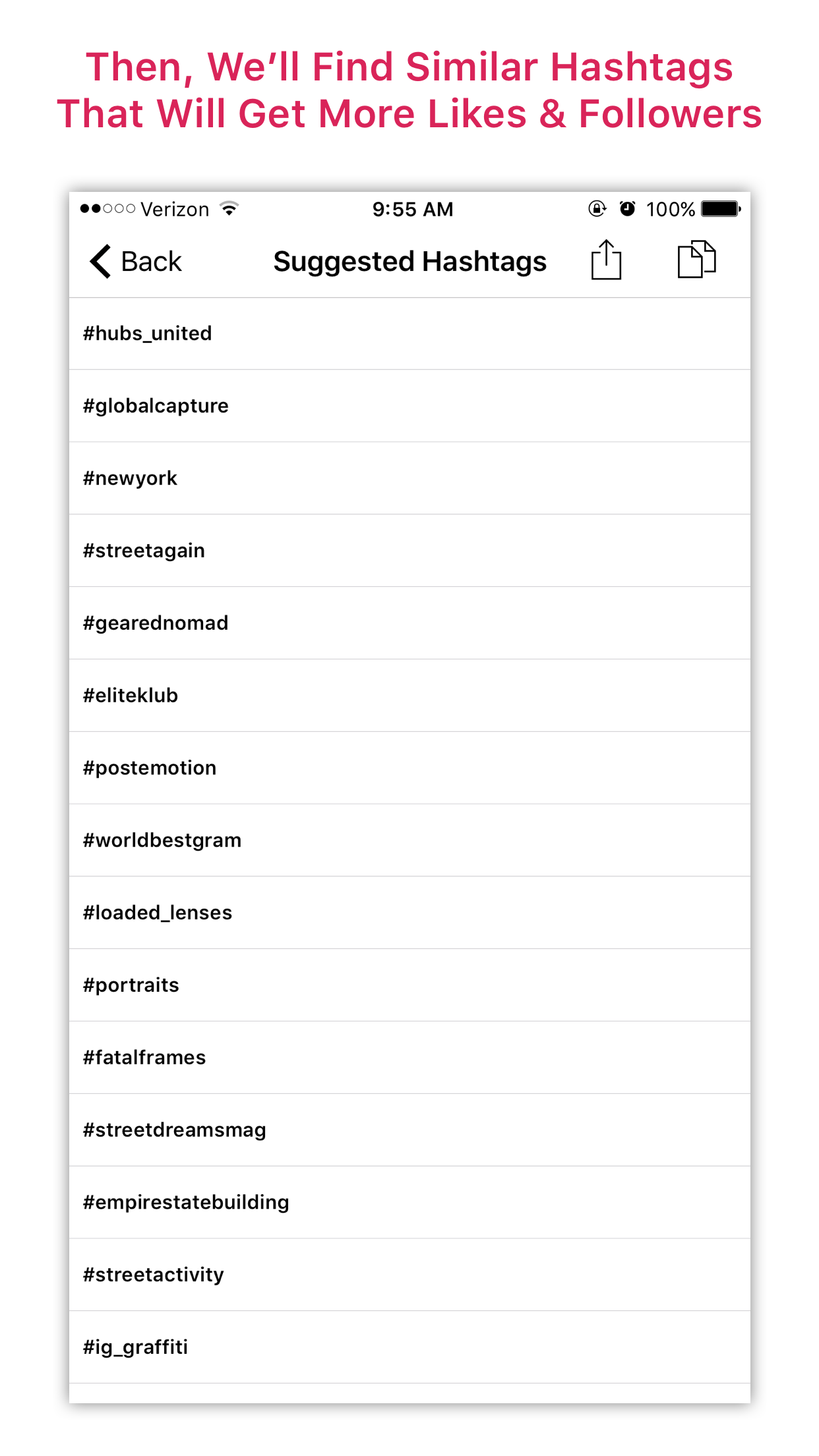 Hashtag Genius for Instagram gallery image
