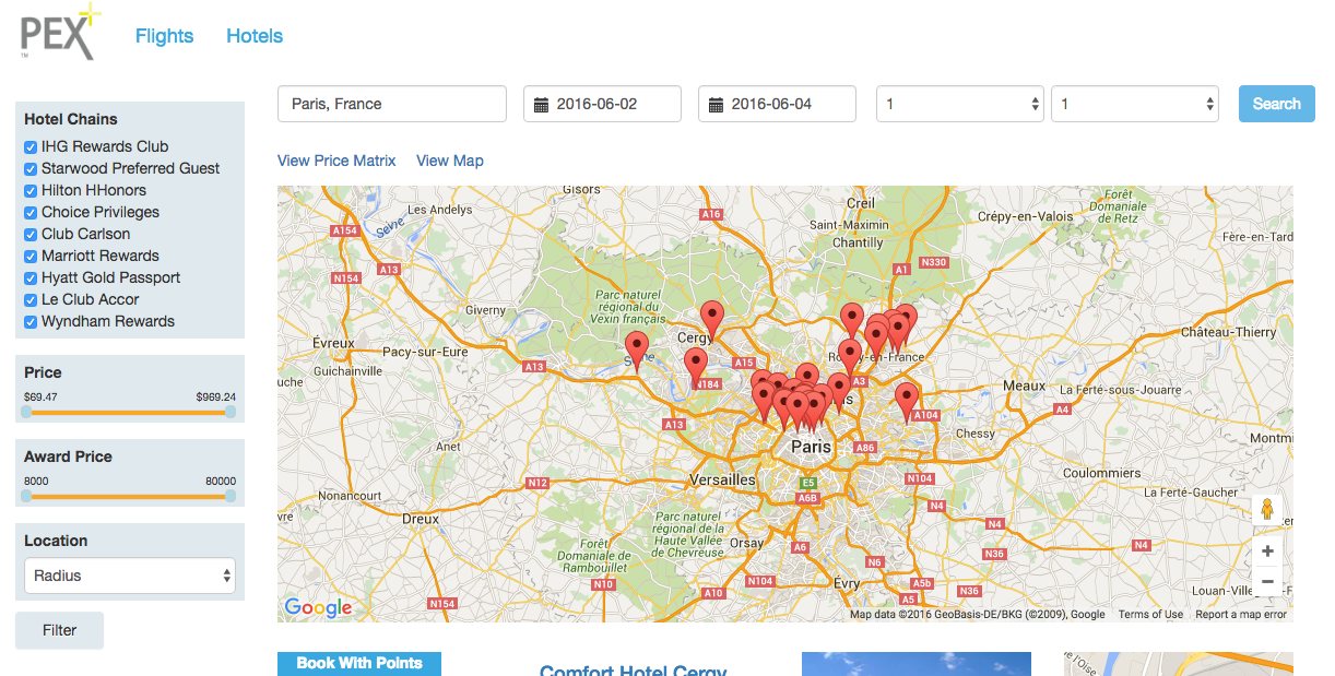 PEX+ Hotel Search gallery image
