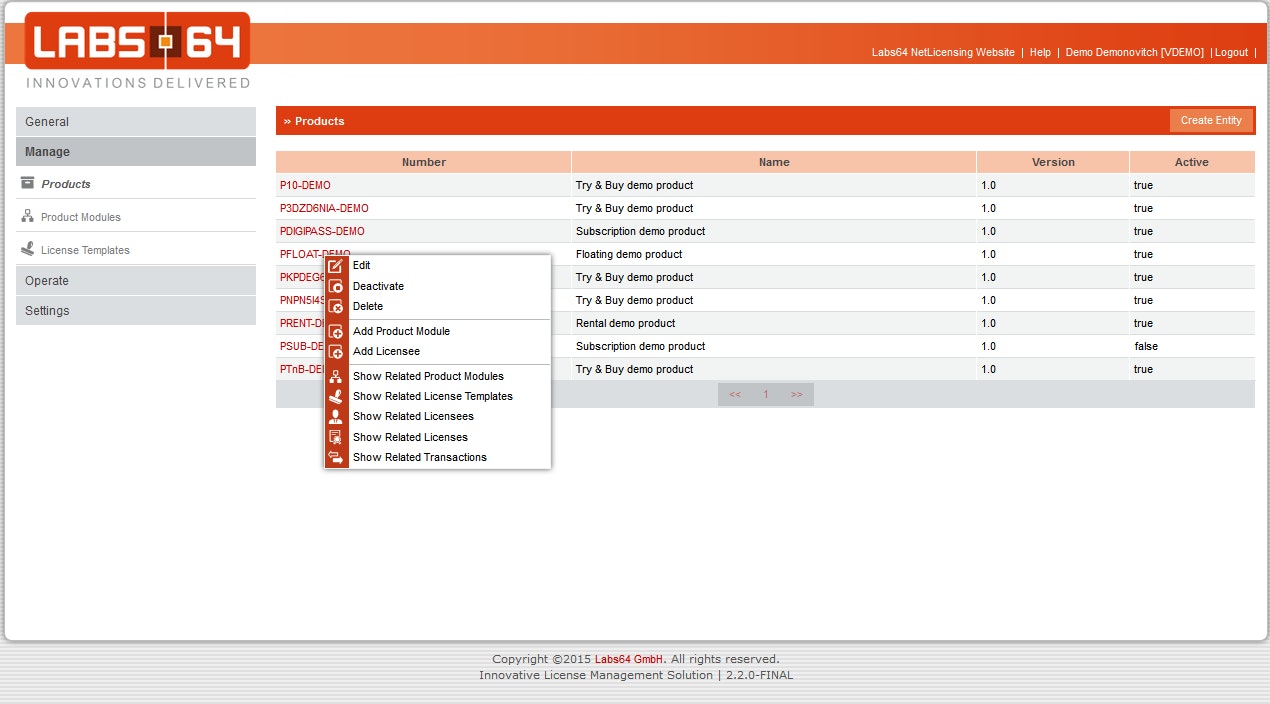 NetLicensing gallery image