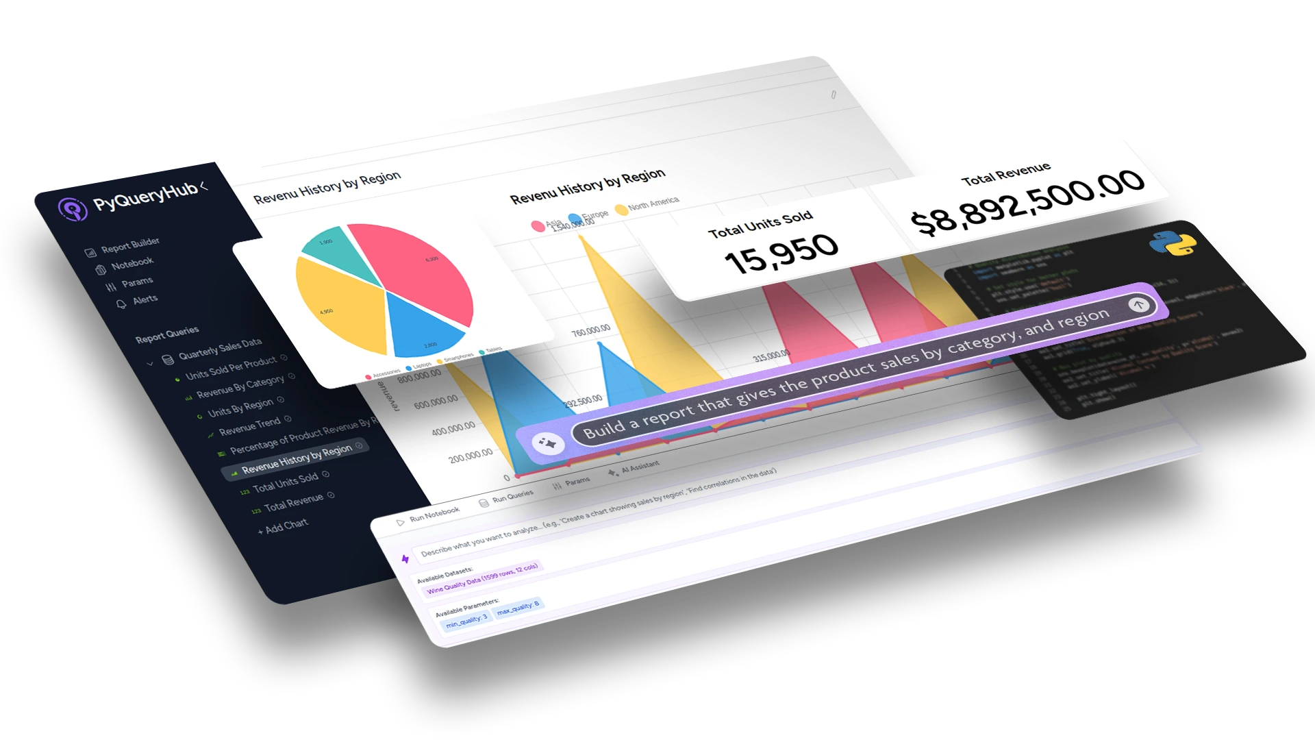 PyQueryHub — Browser‑Based BI gallery image