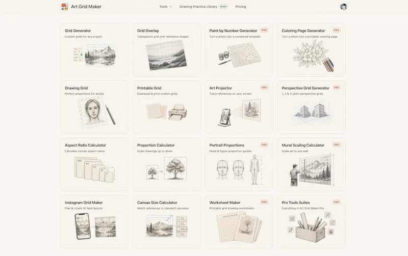 Art Grid Maker screenshot 2