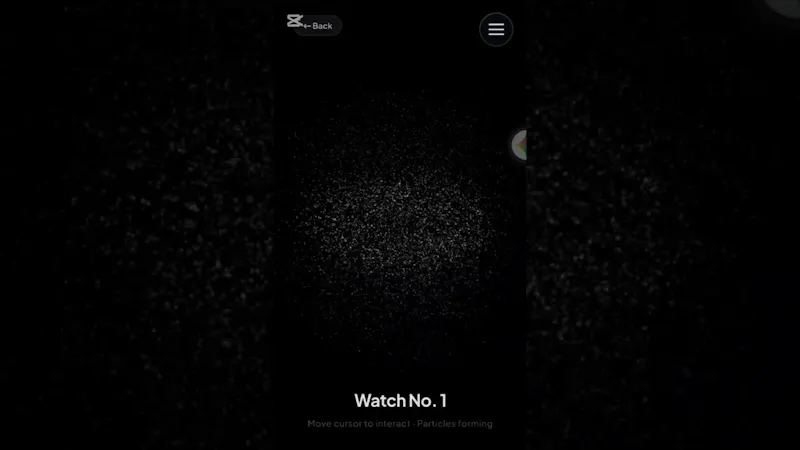 React Three.js 3D Particle Engine screenshot 1 (video preview)