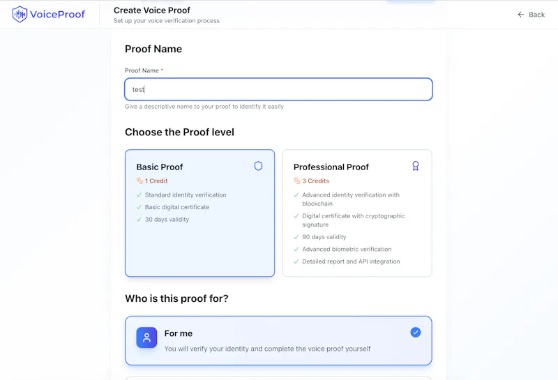 Voiceproof.ai screenshot 6
