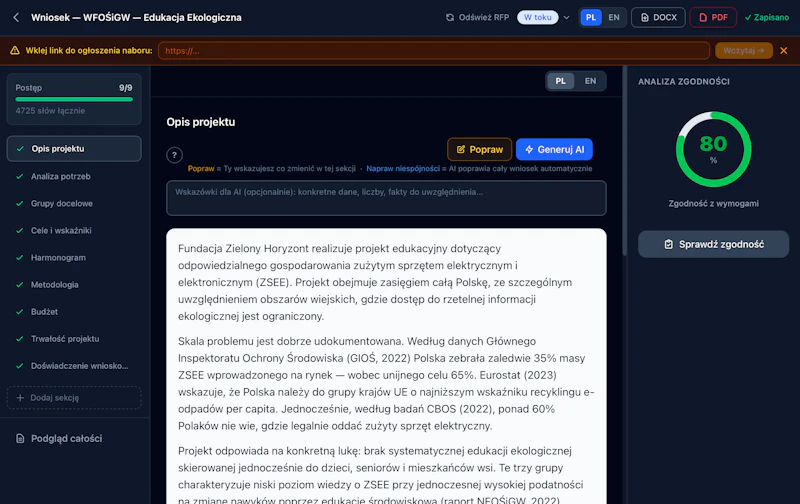 Grantbot.pl screenshot 5