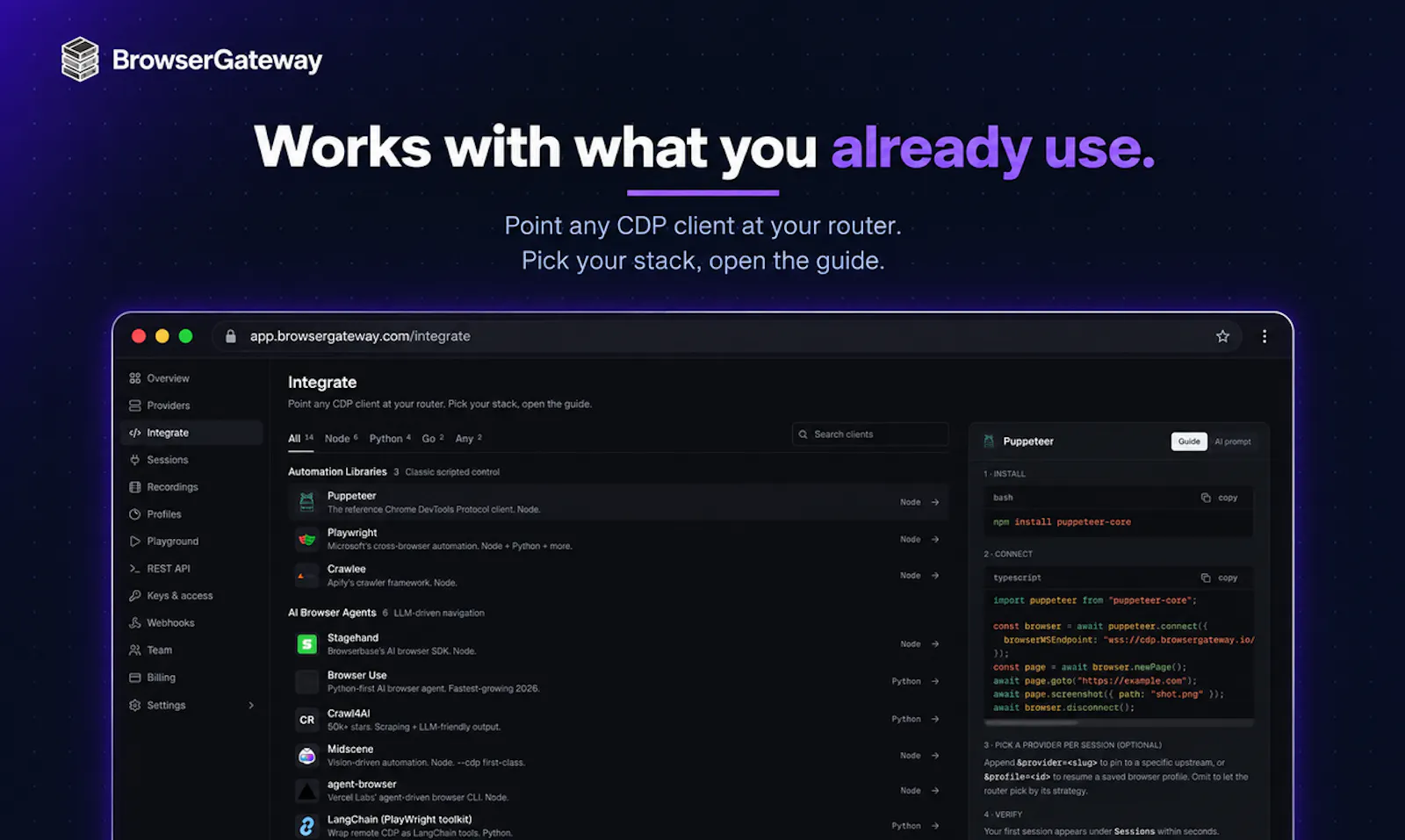 BrowserGateway screenshot 3