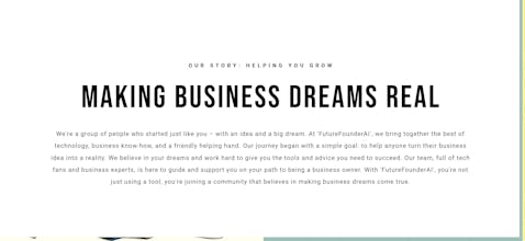 FutureFounderAI: Dream It, Do It! gallery image