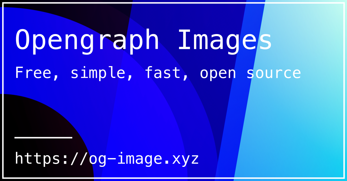 Opengraph Image Generator An easy opengraph image generator that