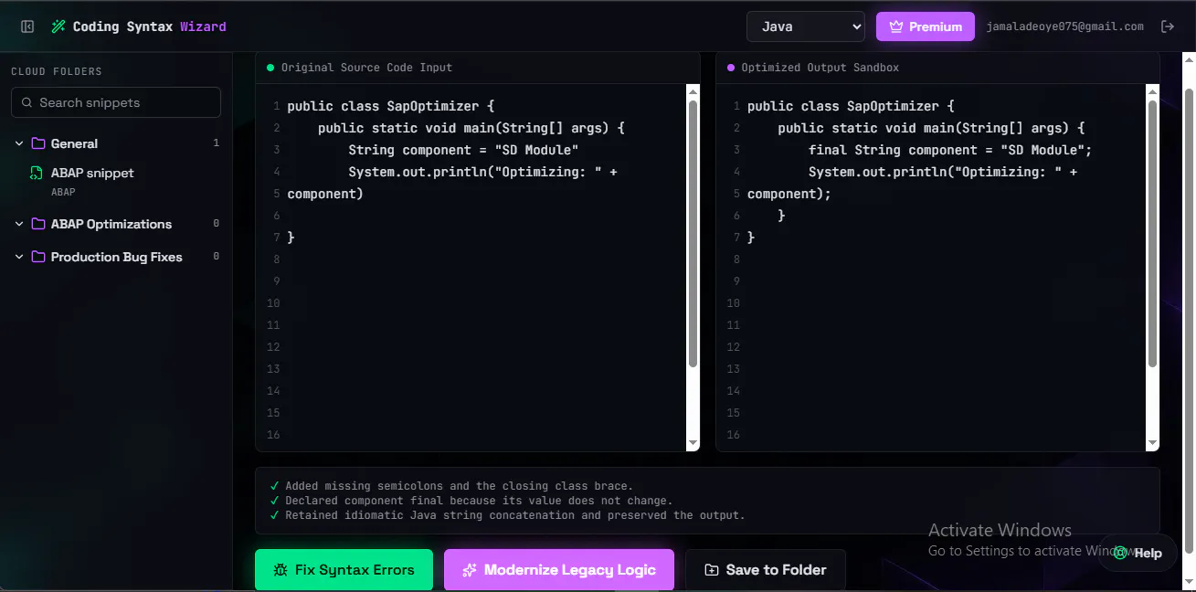 Coding Syntax Wizard gallery image