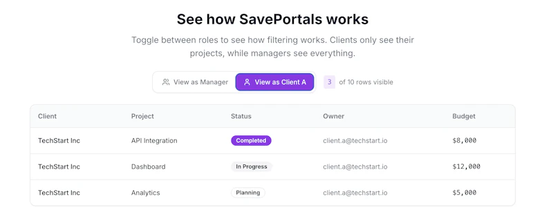 SavePortals - Notion Client Portals screenshot 3