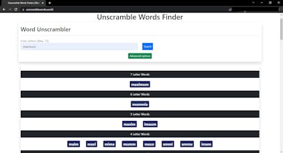 Unscramble Words gallery image