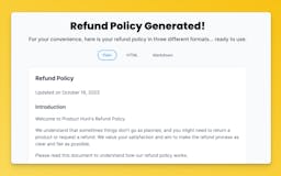 Refund Policy Generator media 2