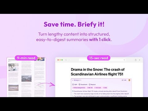startuptile Briefy-AI powered content summarizer