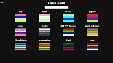 Der Benutzer wählt eine Farbe auf der ColorHub-Plattform aus und demonstriert den mühelosen Farbauswahlprozess