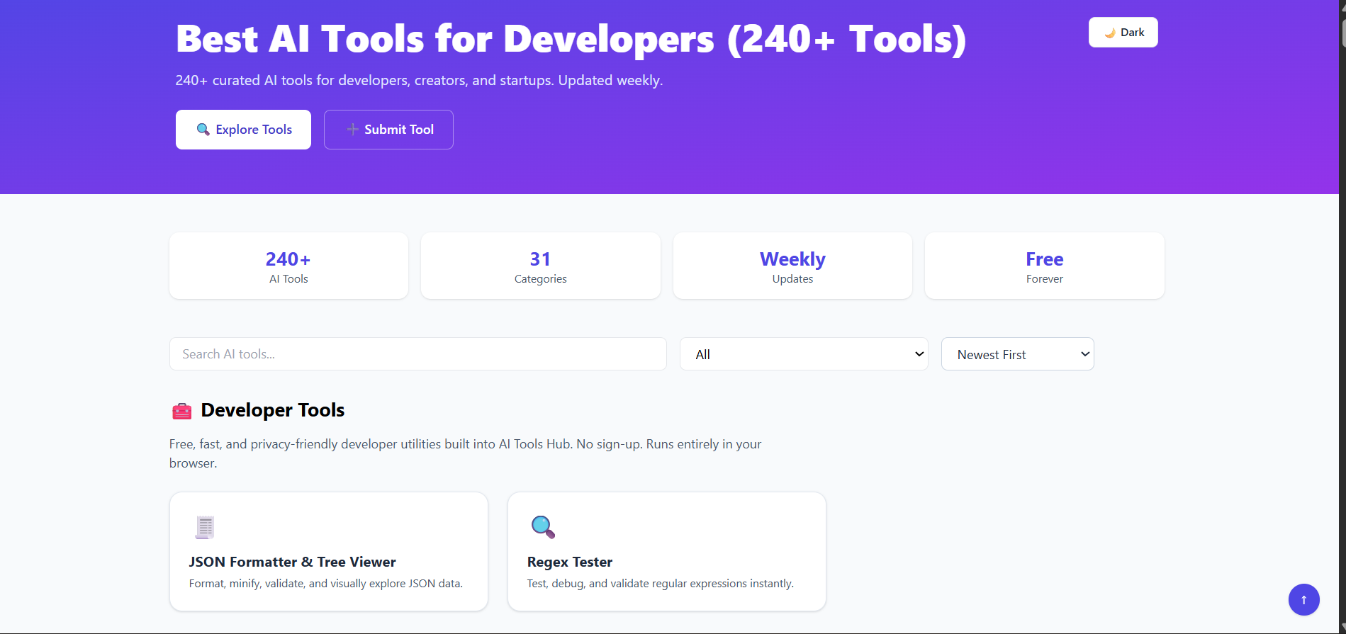 JSON Formatter & Regex Tester–Free Tools