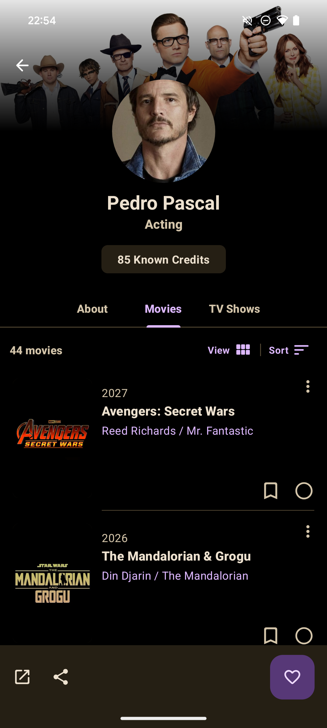 Moviebase 5.0 per Android media 7