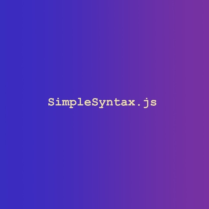 SimpleSyntaxJs
