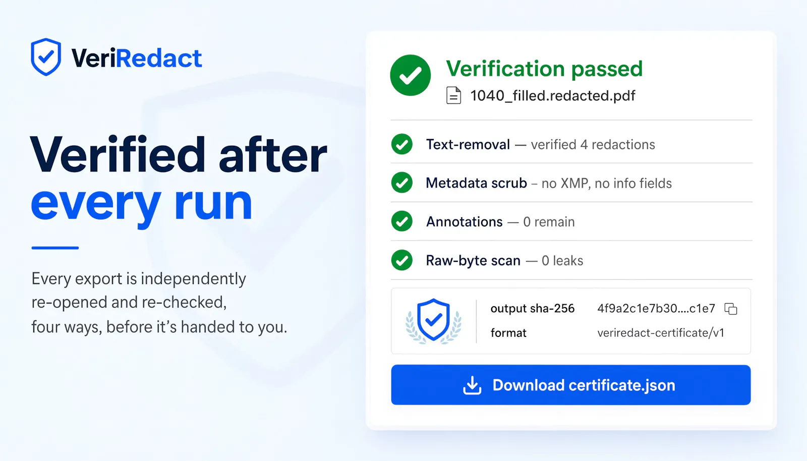 VeriRedact screenshot 2