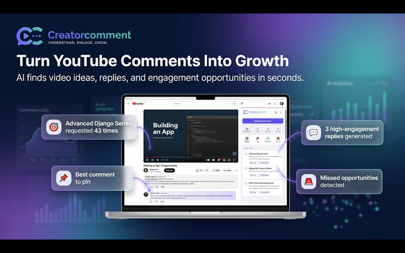 CreatorComment screenshot 2