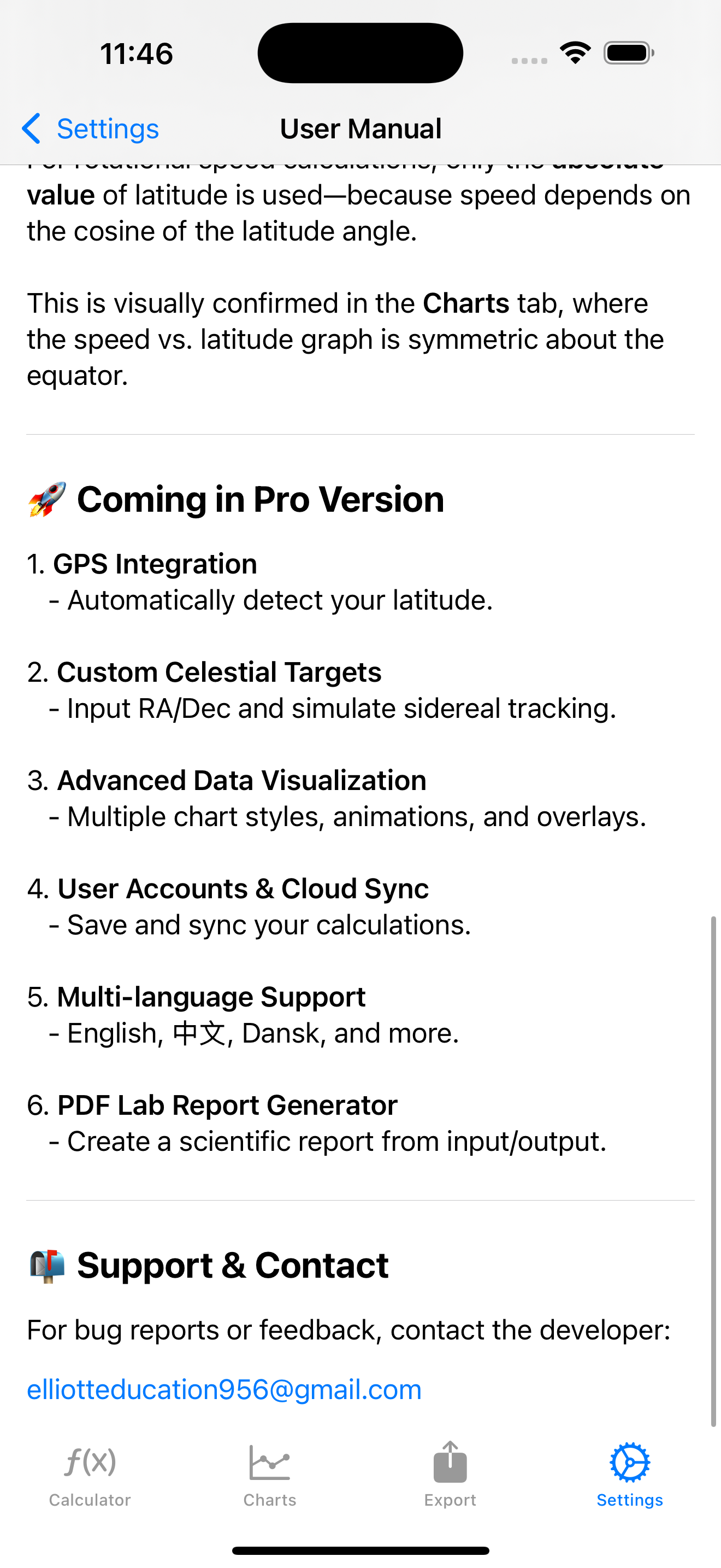 Média Sidereallab iOS distribué maintenant - Mesurer la rotation de la Terre localement 6