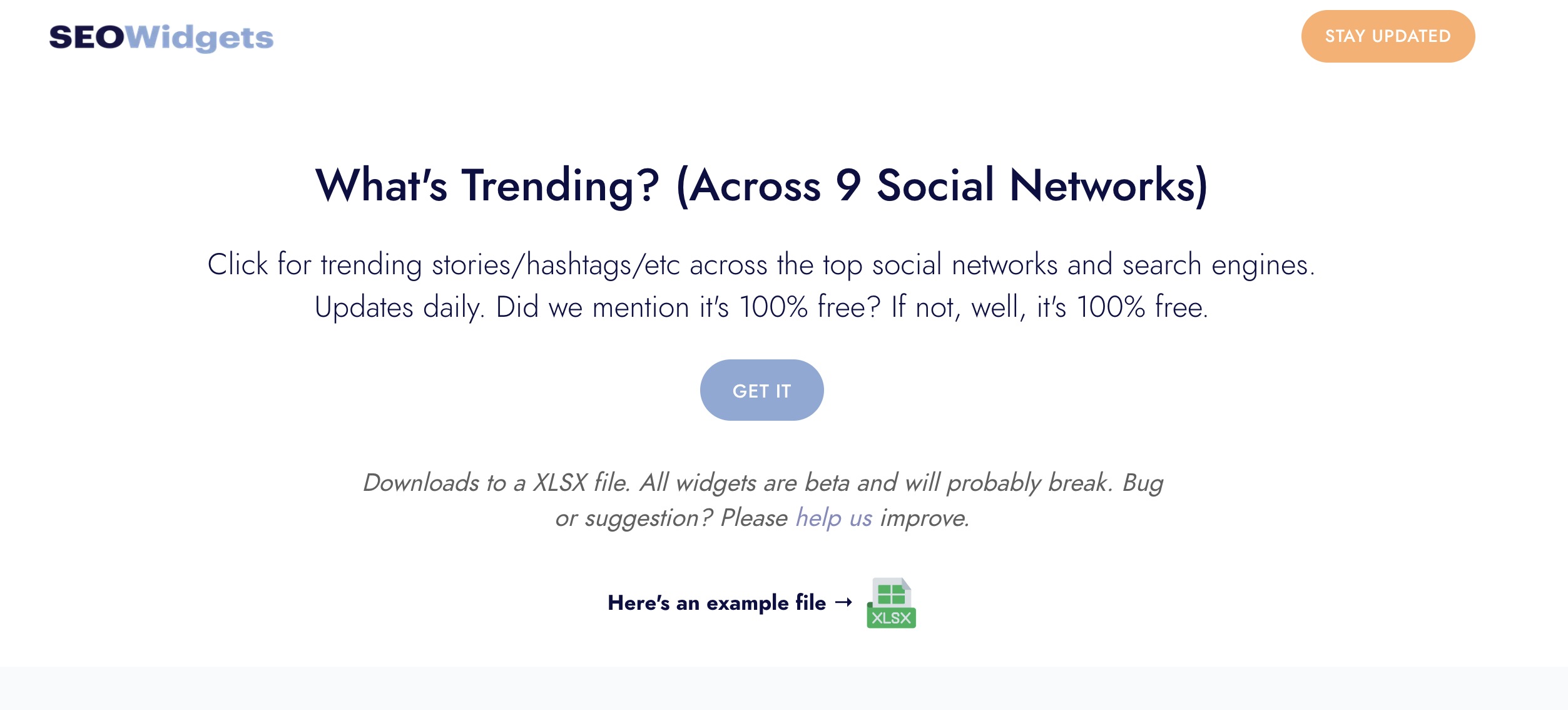 startuptile Social Trends Tracker-Trending stories/hashtags/etc across 9 top social networks