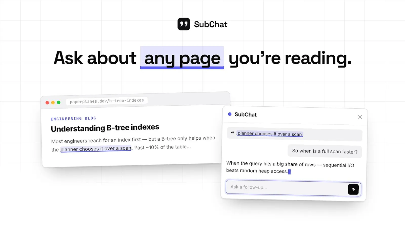 SubChat screenshot 1 (video preview)