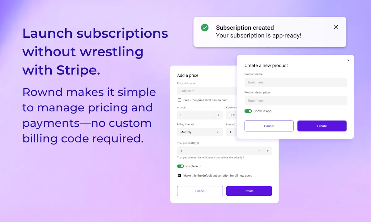 Rownd App Services Platform; 1M MAU Free