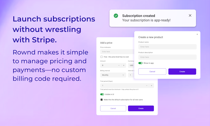 Rownd App Services Platform; 1M MAU Free产品图