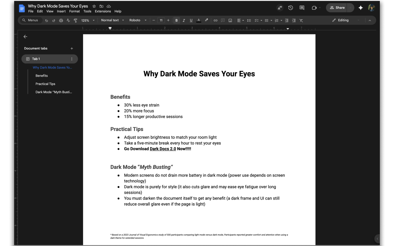 Docs Dark 2.0 gallery image