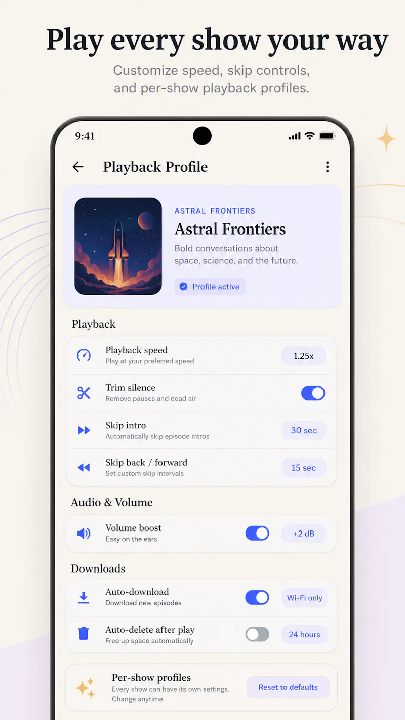 PodQueue screenshot 3