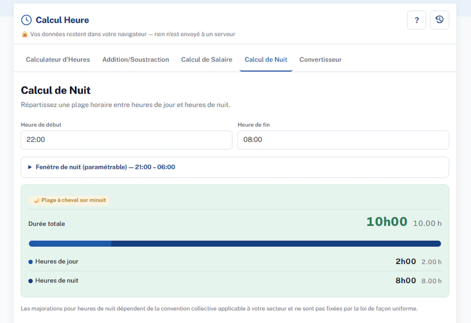 Calcul Heure screenshot 2