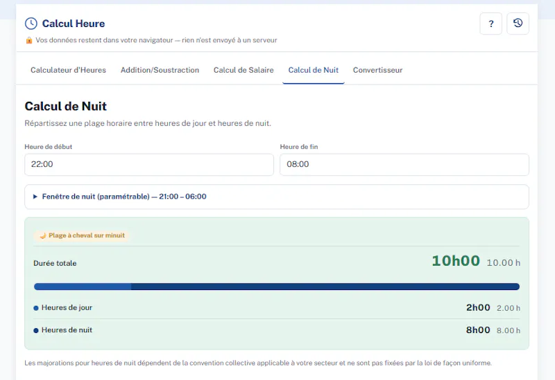 Calcul Heure screenshot 2