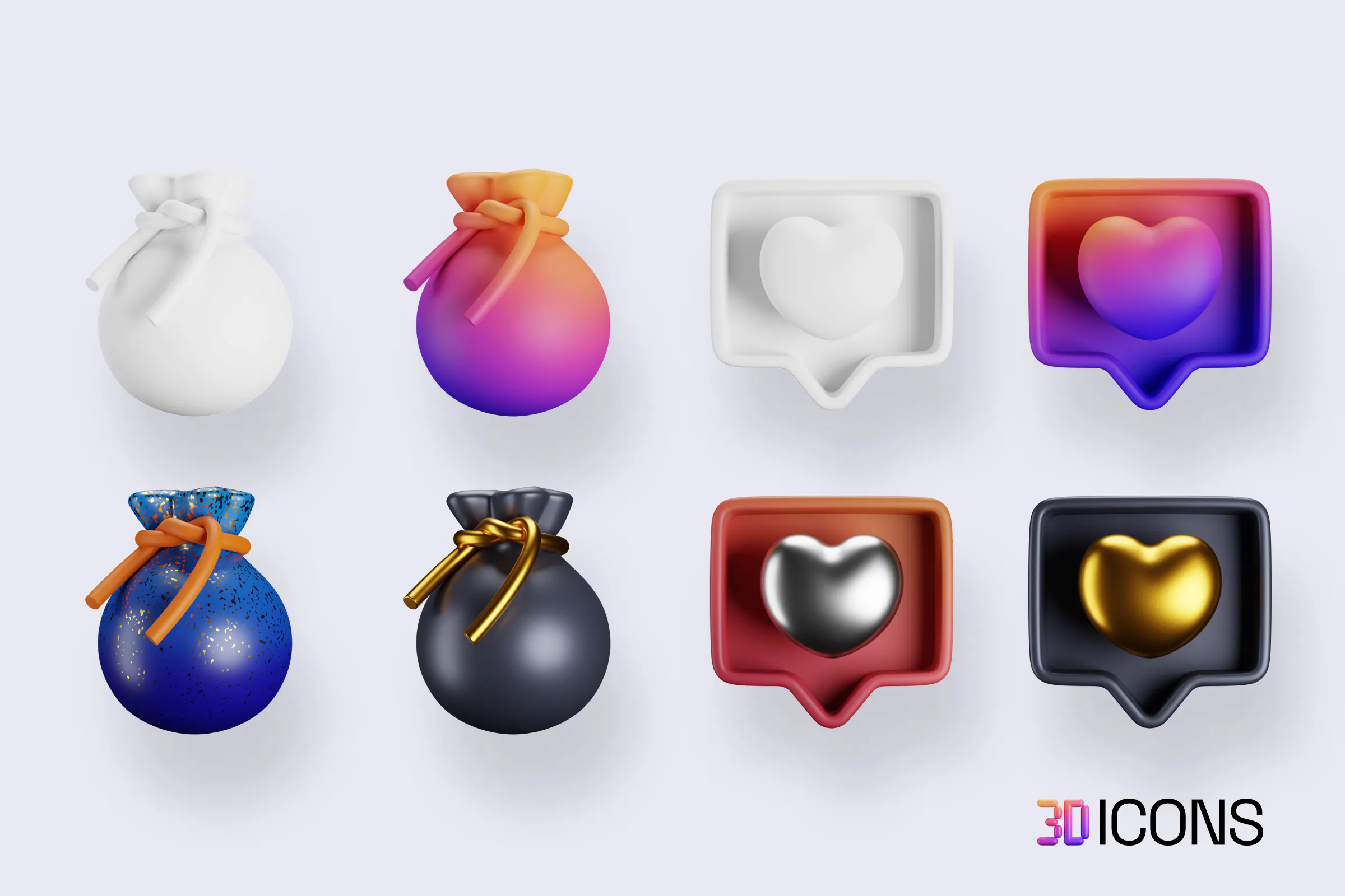 3dicons: Open source 3D icon library with over 1440+ icons | Product Hunt
