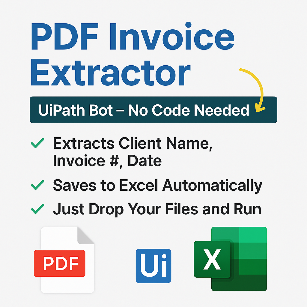 PDF 송장 추출기 - uipath 미디어 3