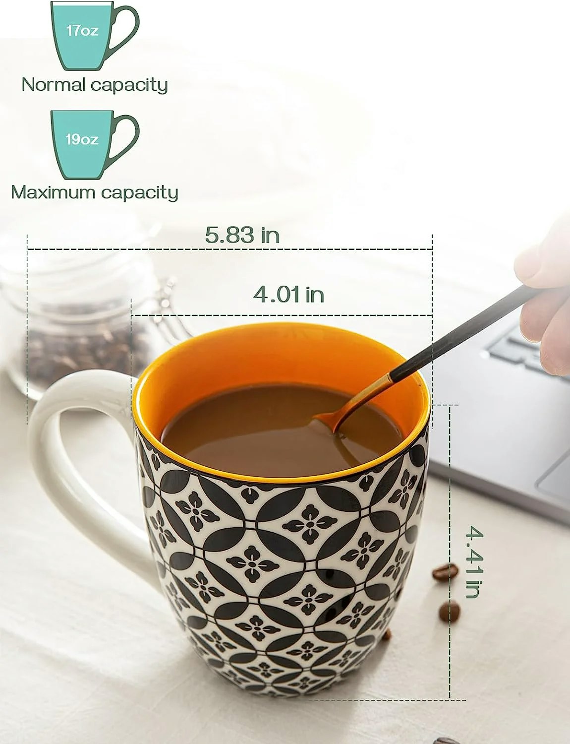 Colorful Porcelain Coffee Mugs media 1