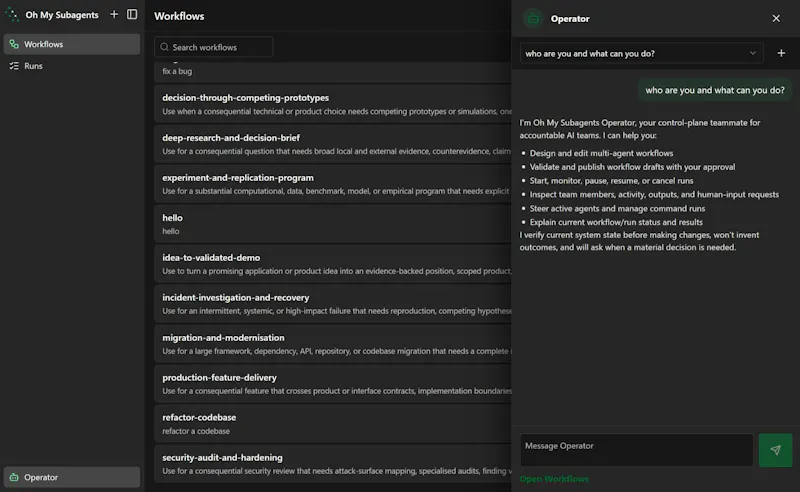 Oh My Subagents screenshot 7
