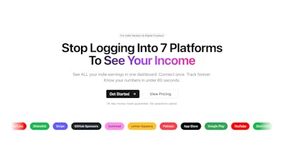 IndieMetrics - Centralized Earnings Hub gallery image