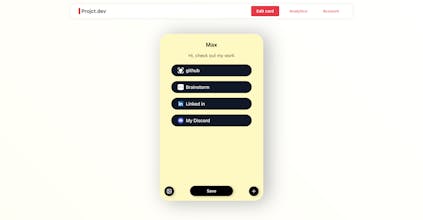 Projct.dev Link-In-Bio gallery image