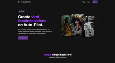 Faceless Ninja AI gallery image