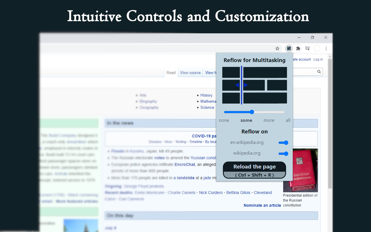 Reflow for Multitasking gallery image