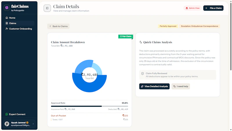 fairClaims by Policygaido screenshot 3