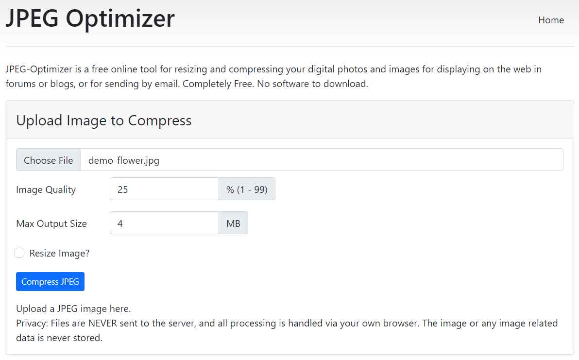 Optimizador JPEG media 2